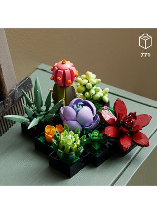 مجموعة تزيين النباتات النضرة 10309 من ®LEGO للبالغين؛ ابنوا قطعة عرض النباتات النضرة للمنزل أو المكتب (771 قطعة) - view 3