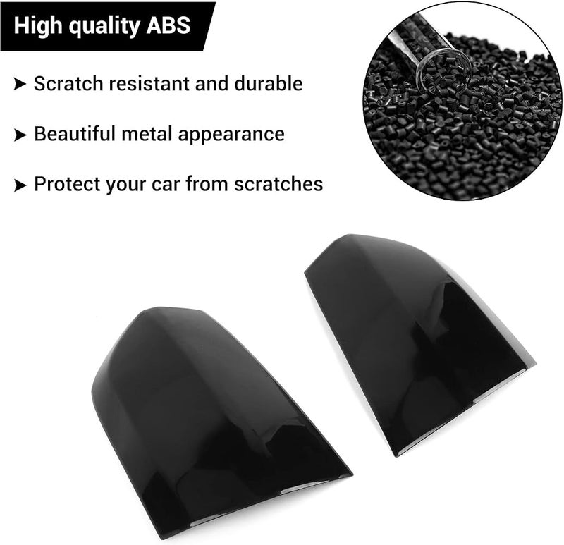 Hoolcar Tail Light Lamp Cover Guard Trim Bezel Frame Decor Exterior Accessories Compatible with 2011-2014 Chrysler 300, Smoked Black - Image 4