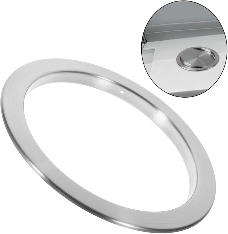 غطاء سطح مضاد للانسكاب ذو فتحة دائرية للنفايات، سهل التنظيف، للتركيب في أسطح المطابخ - Image 4