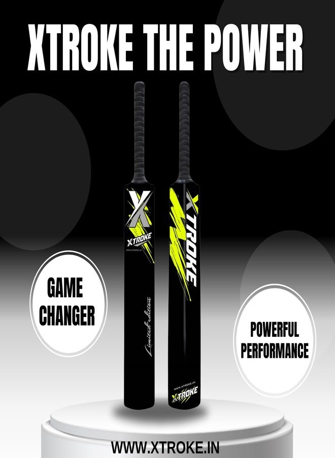 XTROKE Presenting Power Edition Hard Plastic Cricket Bat for Tennis Cricket bat Turf Tennis bat Lightweight Fiber Hard Plastic bat Tournament Plastic Cricket bat Standard Size 06 - Image 2