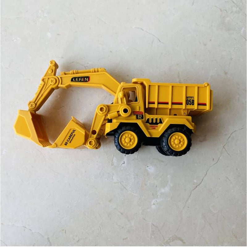 UKAXA Kids New Plastic Unbreakable Construction Vehicles Pretend Play Toy Trucks Bulldozer Play Set Building Vehicles Set for Kids (Multi) - Image 5