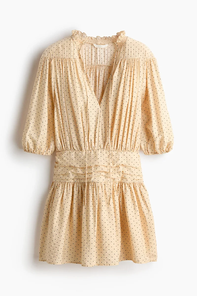 Draped tunic dress