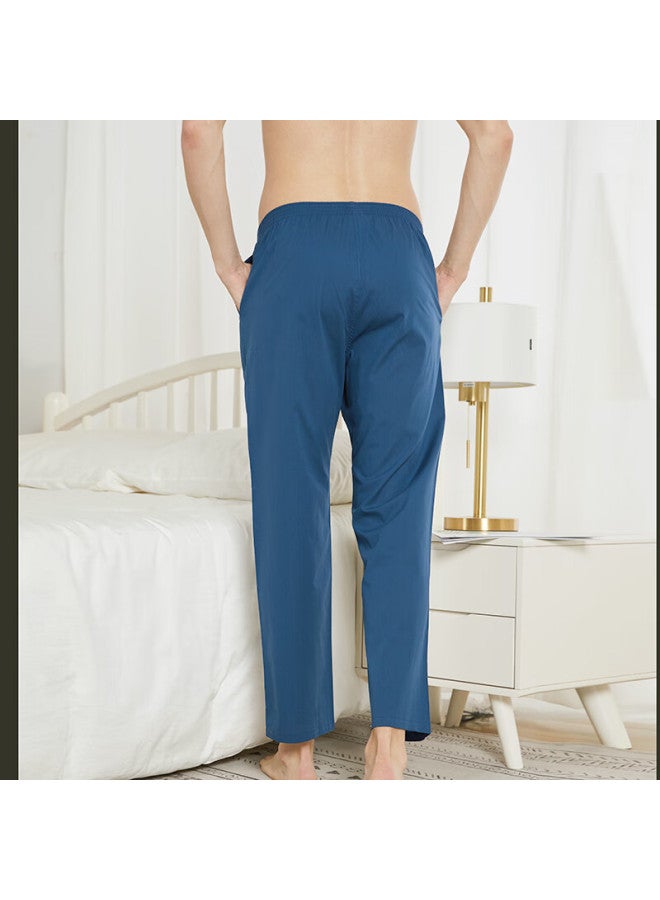 Bxman Men's Cotton Pajama Pants Loose Woven Long Pants Mid-waist Comfortable Casual With Two Pockets Lb81 185xxl - Image 5