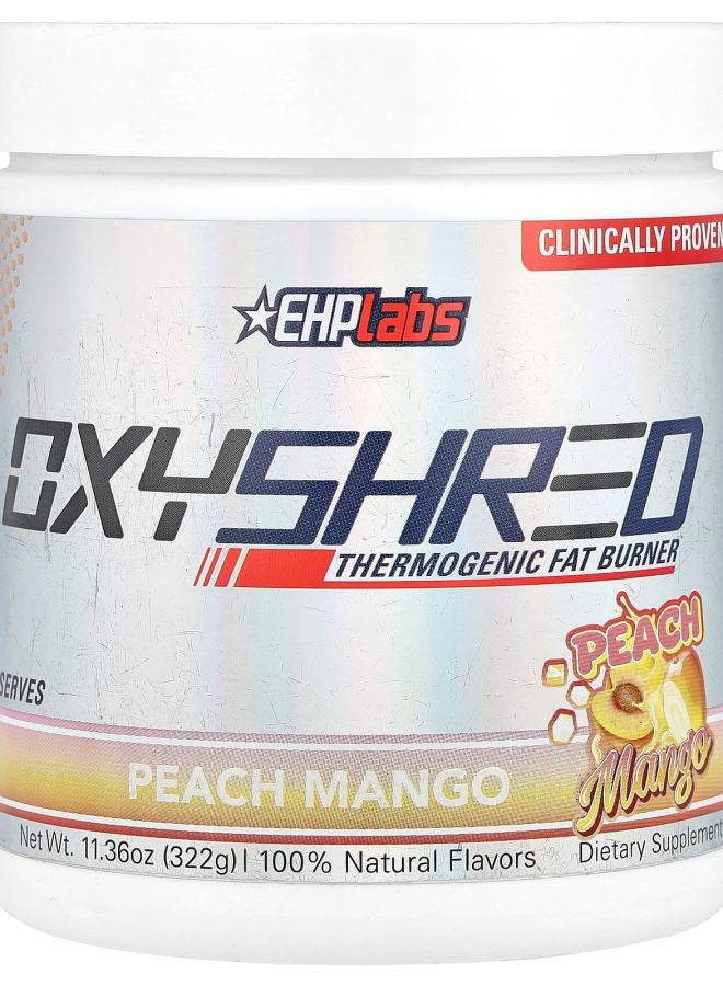 EHPLabs OxyShred Thermogenic Fat Burner Peach Mango 11.36 oz (322 g)