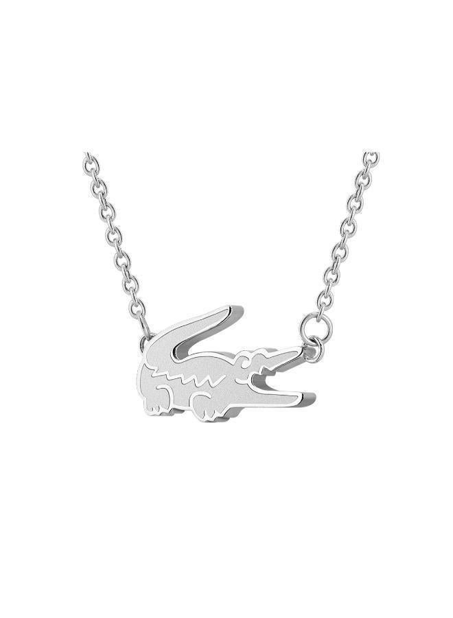 LACOSTE Crocodile Collection Chain Bracelet For Women In Stainless Steel With A Crocodile-Shaped Charm - 2040046 - Image 3
