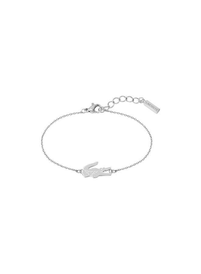 LACOSTE Crocodile Collection Chain Bracelet For Women In Stainless Steel With A Crocodile-Shaped Charm - 2040046 - Image 5