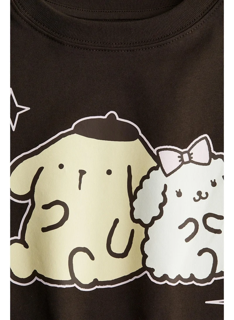 اتش اند ام Printed cotton T-shirt