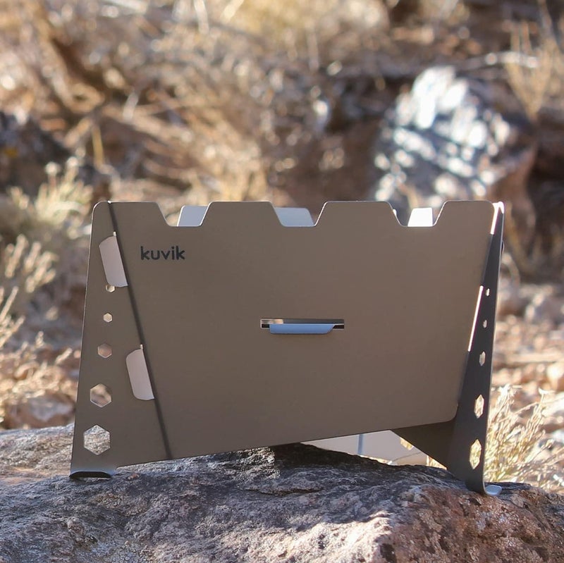 Kuvik Titanium Solid Fuel Stove - Ultralight and Compact Stove for Backpacking, Camping, and Survival - Image 4
