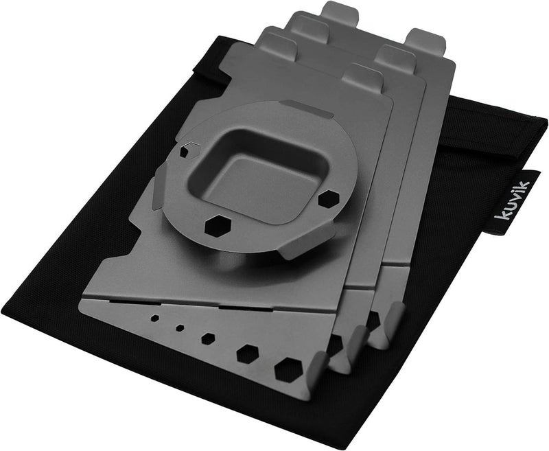 Kuvik Titanium Solid Fuel Stove - Ultralight and Compact Stove for Backpacking, Camping, and Survival - Image 3