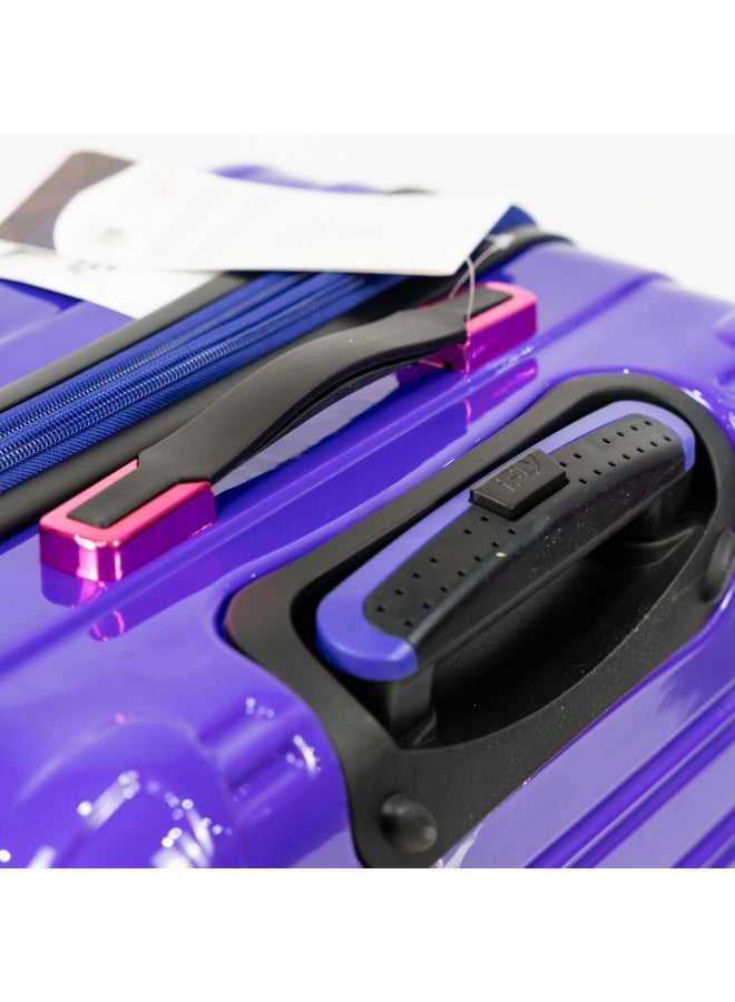Luggage Sets 3 Piece Hardside Expandable Suitcase Set with Spinner Wheels Durable Lightweight Luggage (Purple)  - Image 2