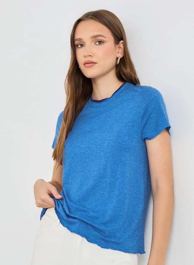 تايك تو Take Two Solid Short Sleeve T-Shirt