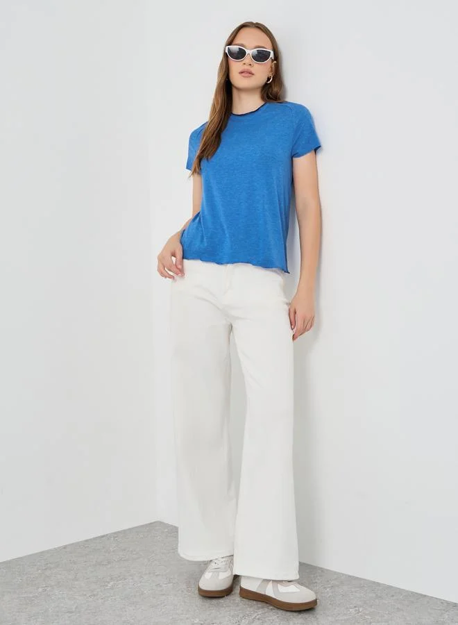 تايك تو Take Two Solid Short Sleeve T-Shirt