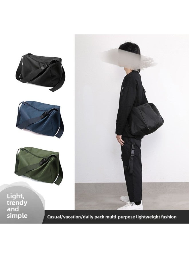 Custom Logo2021 Large Capacity Men's And Women's Yoga Gym Bag Short-distance Travel Shoulder Crossbody-Color:Army Green - Image 3