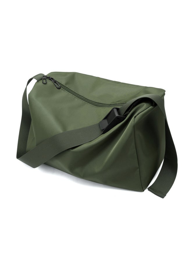 Custom Logo2021 Large Capacity Men's And Women's Yoga Gym Bag Short-distance Travel Shoulder Crossbody-Color:Army Green - Image 1