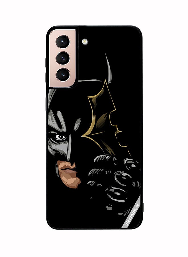 VR CREATIVE Protective Case Cover For Samsung Galaxy S21 5G Batman Black Design Multicolour - Image 1
