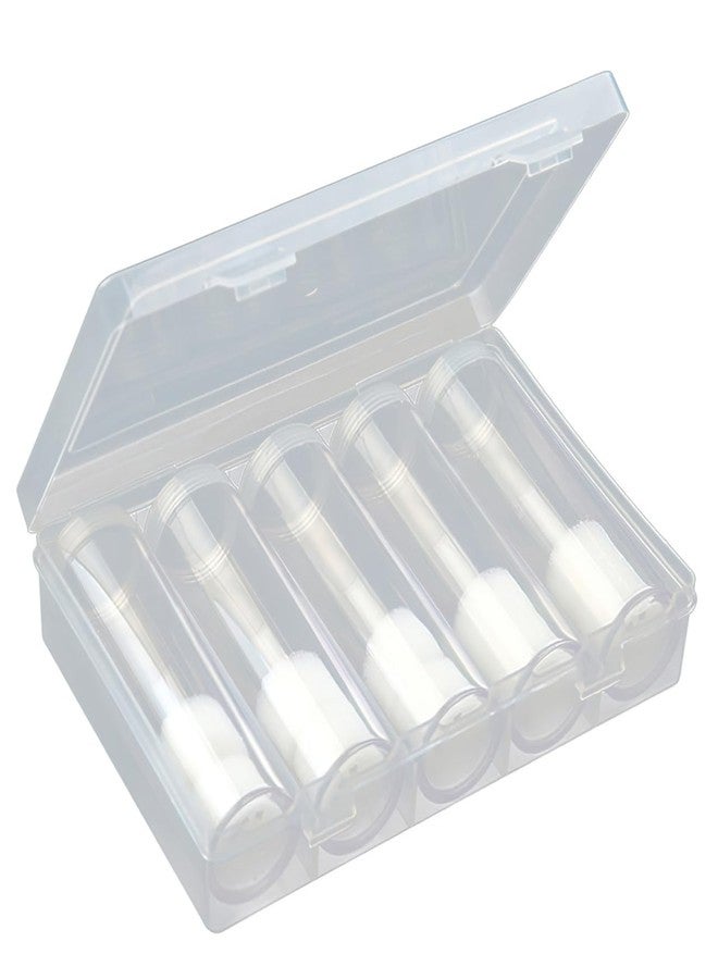 CAXUSD Coin Roll Storage Box Quarter Container Tube Holder with 5 Clear Plastic Storage Tubes Coin Organizer Box for Collecting Sorting Displaying and Protecting Coins - Image 1