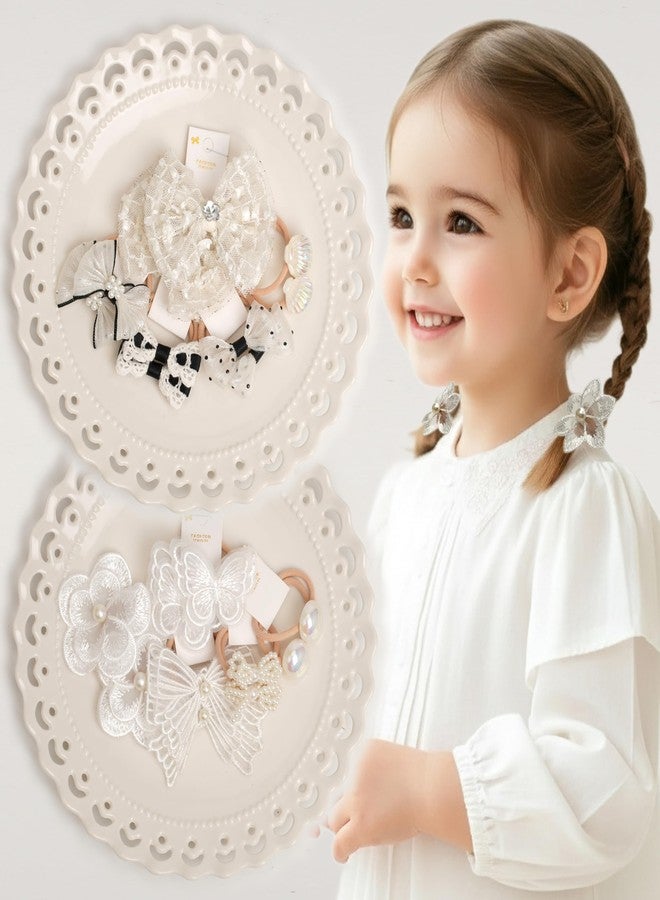 BIANHUAN Baby Hair Ties with Bows, 20pcs Baby Hair Bows Elastic Ponytail Holders Toddler Hair Accessories for Infants Baby Girls (Set-B) - Image 1