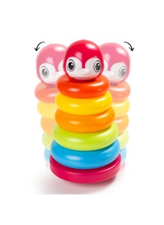 Ratna's Penguin Stacking Rings Junior Plastic Stack Up Educational Toy Multicolor 5 Rings Tower for Kids 1+ Years - pzsku/ZCAE84FBE1E120E5C02D0Z/45/_/1736426703/e394db97-cb8e-4768-b5e4-a3222685a334