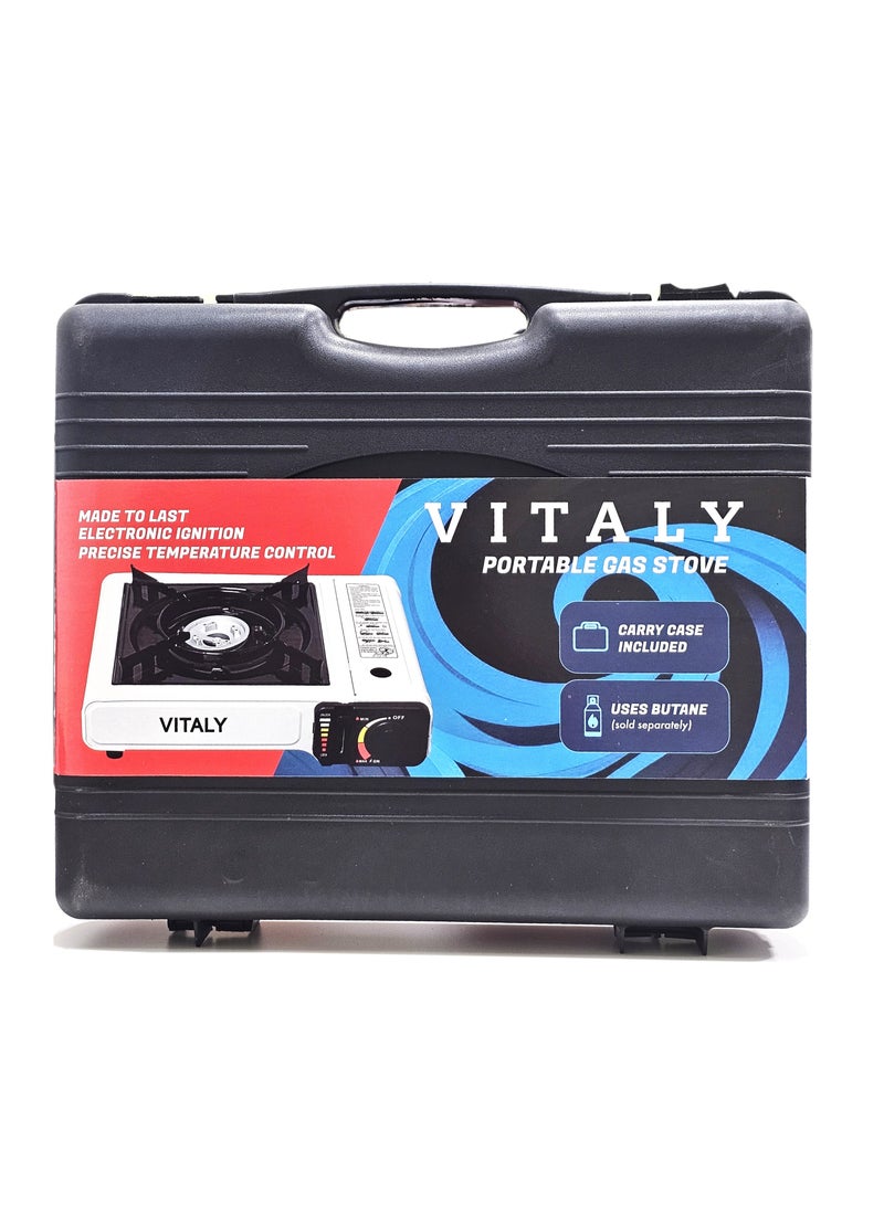 Vitaly Portable Gas Stove White Color for Outdoor Cooking - Image 3