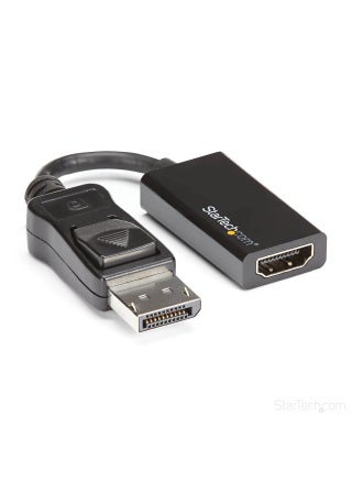 StarTech.com DisplayPort to HDMI Adapter - 4K 60Hz Active DP 1.4 to HDMI 2.0 Video Converter - DP to HDMI Monitor/TV/Display Cable Adapter Dongle - Latching DP Connector (DP2HD4K60S), Black - pzsku/ZCAE859D8205DBF7592A2Z/45/1749374597/64369c9c-690e-4f45-b594-3f11fa4165fd