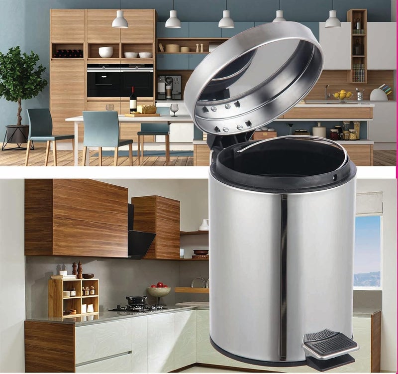 Feelings Stainless Steel Round Step Dustbin 30L - Image 4