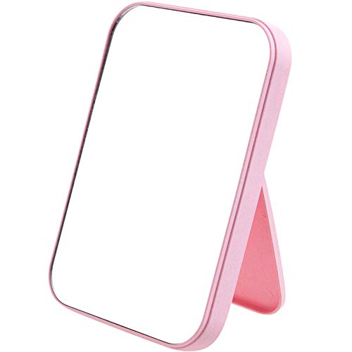 Coobbar Foldable Princess Mirror - Portable, Simple & Square - Perfect for Women (Pink) - Image 5