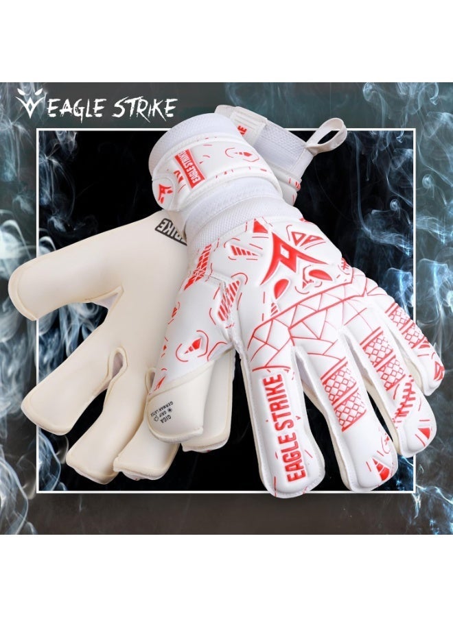 Eagle Strike Soccer Goalie Gloves - Fingers Protection, Sizes 5 to 11, 4mm German Giga Latex Pro-Level Gloves - Image 5