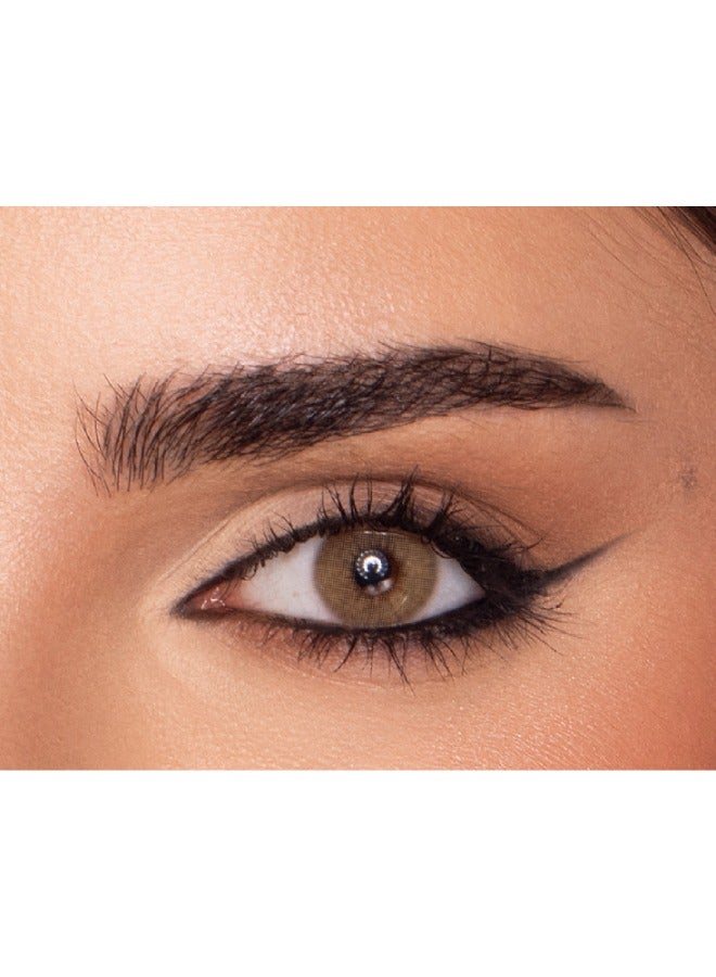 Elite Almond Monthly Disposable Colored Contact Lenses Unisex Cosmetic Contact Lenses - Image 1