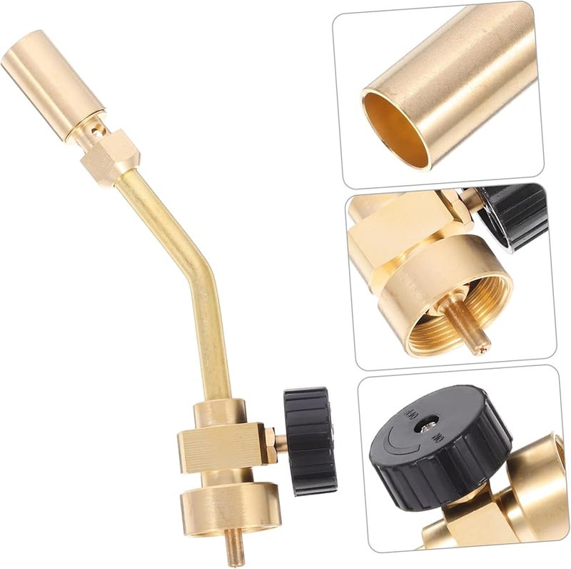 Professional Brass Propane Torch for Welding Culinary Use Portable Gas Torch - Image 4