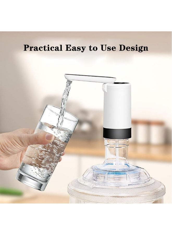 Wireless USB Rechargeable Water Pump Electric Water Dispenser for Large Water Bottles Portable Automatic Drinking Water Pump No Wires Easy One Touch Operation for Home Office Travel Camping - Image 4