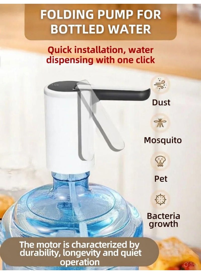 Wireless USB Rechargeable Water Pump Electric Water Dispenser for Large Water Bottles Portable Automatic Drinking Water Pump No Wires Easy One Touch Operation for Home Office Travel Camping - Image 5