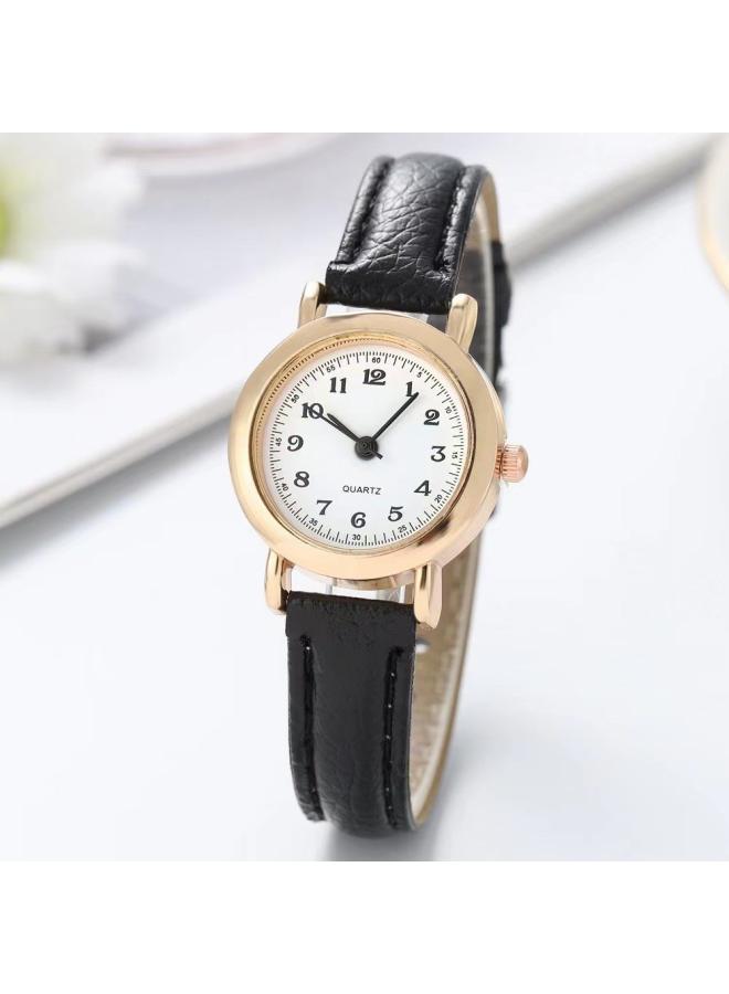 Hot- Watch Female Student Korean-style Simple Cute Junior High School Retro Artistic Small Dial Couple Watch 