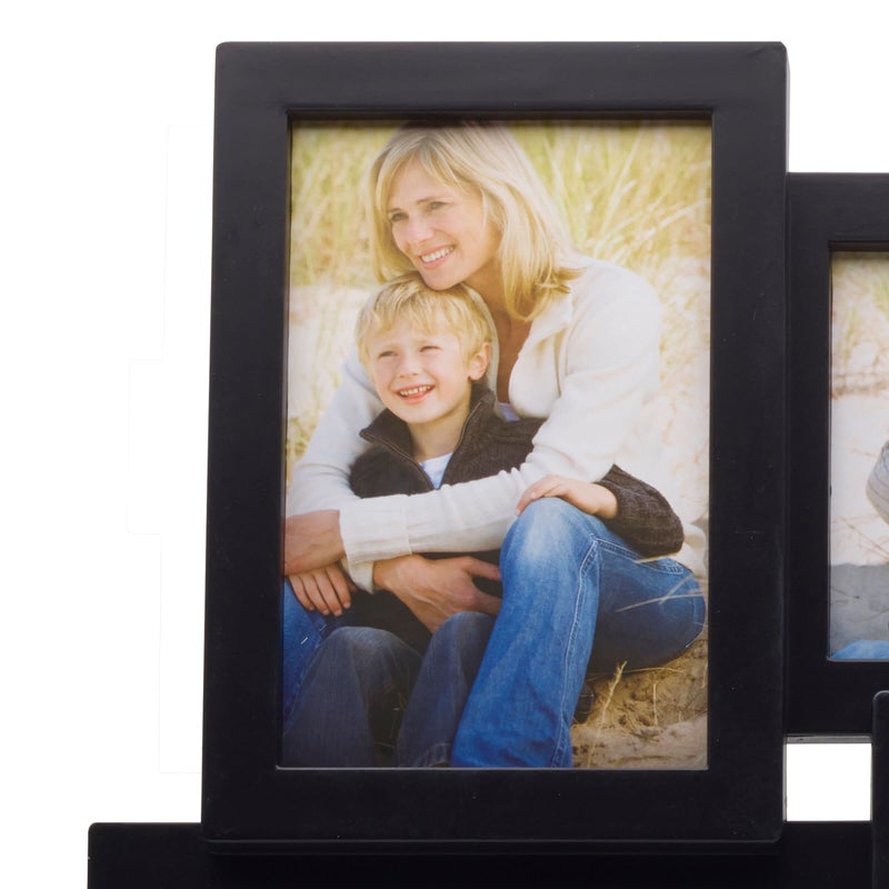 Melannco 18 Inch Black Collage Picture Frame - Multi-photo Frame with 9 Openings - Four 6x4 and Five 4x6 Slots - Wall-mounted Gallery Frame for Family Photos - Home Decor Multi Picture Frame - Image 2