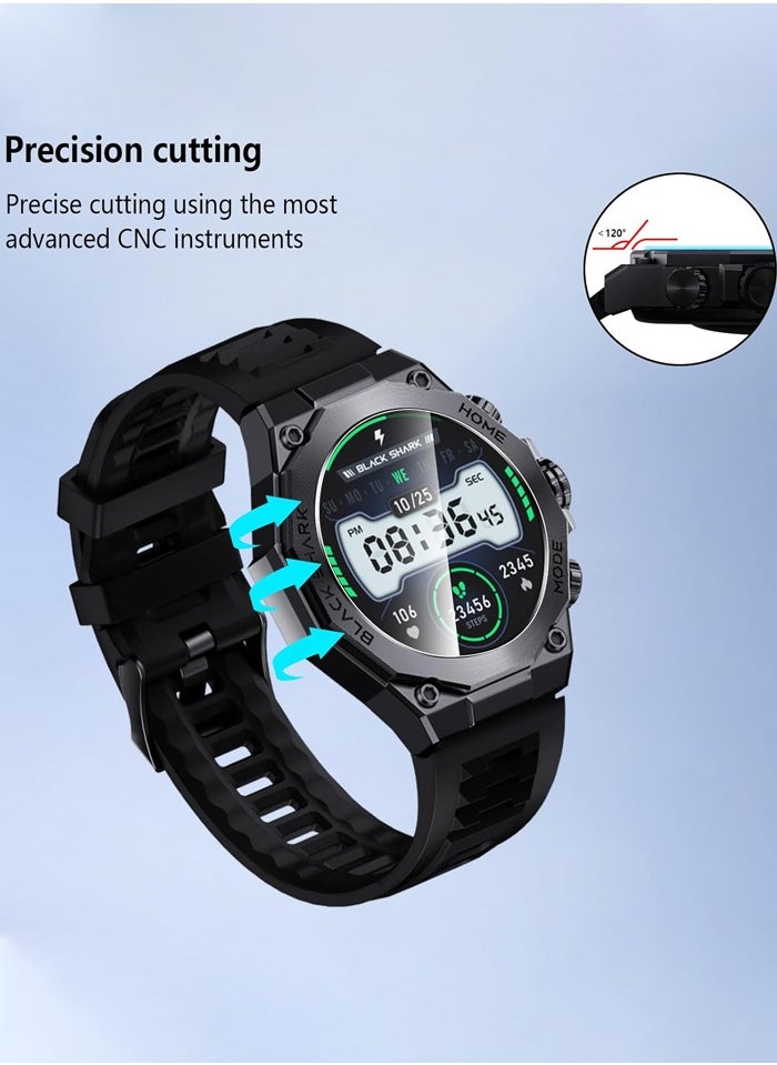 BLACK SHARK - S1 Pro Smart Watch for Men with 1.43"AMOLED Screen,15 Days Battery Life, Gaming Health Monitoring,100+ Sports Mode, 24H Health Monitoring, IP68, Black - Image 1