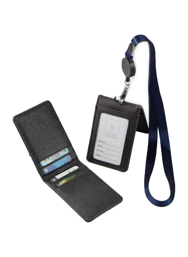 ID card leather, Multi slot ID card holder Leather large capacity can hold multiple bank cards, ID cards, business cards, subway cards, etc - Image 1