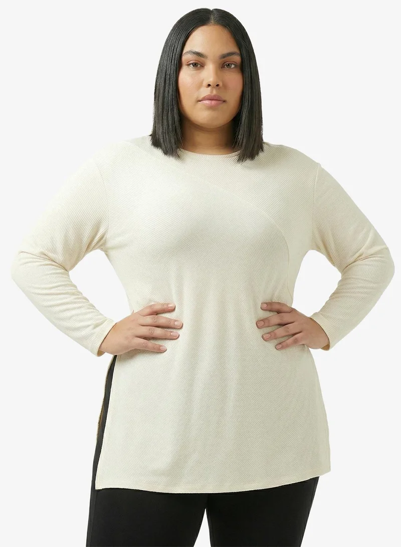 FRWD FRWD Plus Soft Touch Seamless Assymetric T-shirt