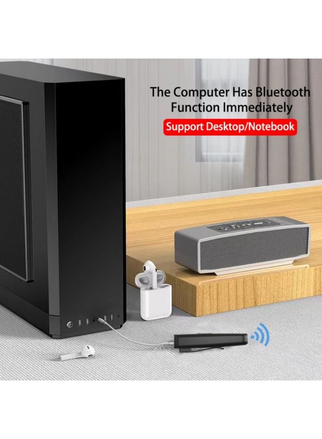 BURAQ M27 Bluetooth 5.2 Wireless Stereo Music Receiver Transmitter Handsfree 3.5mm Aux Audio Car Kit  - Image 2