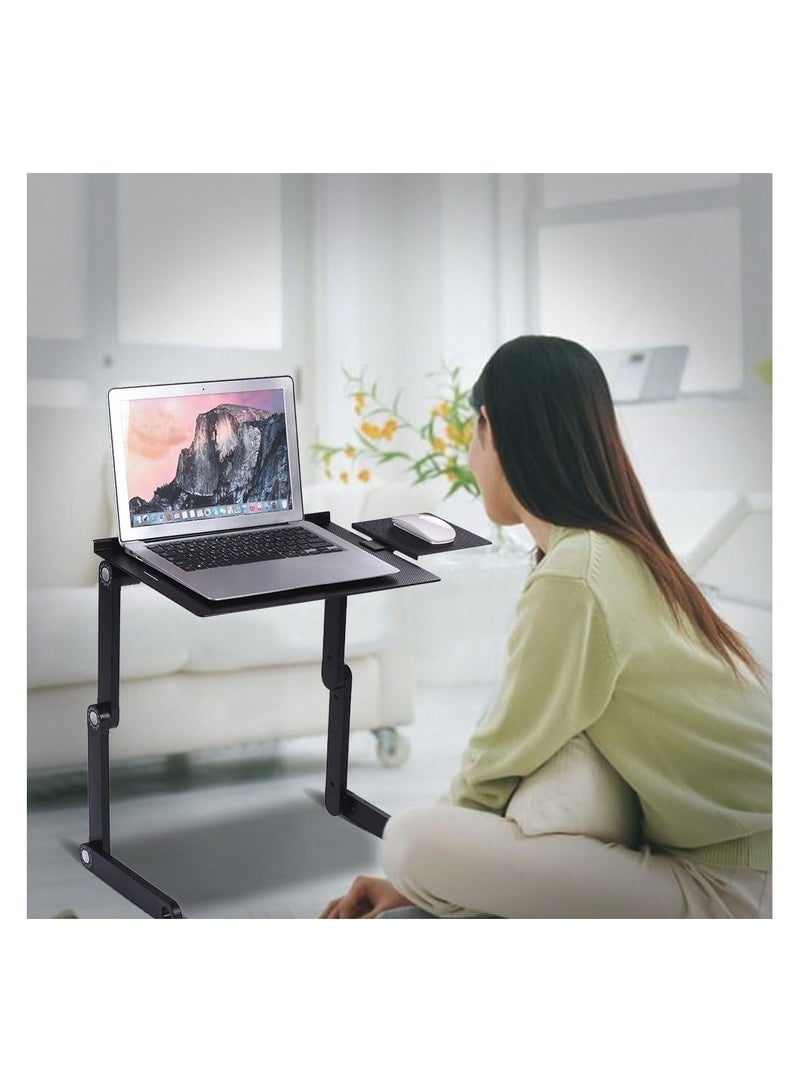 AMM Portable Laptop Stand for Desk Bed Sofa Foldable Table with Cooling Fan Two Fans - Image 2