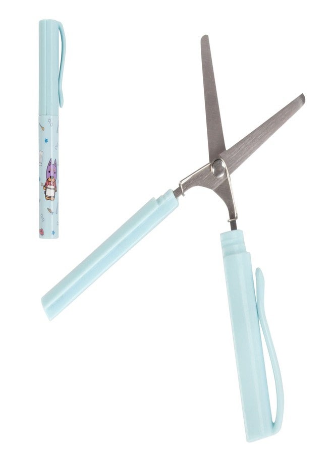 BambooMN JubileeYarn Mini Pen Portable Travel Safety Scissors - Chef Puppy - 1 Pair - Image 1