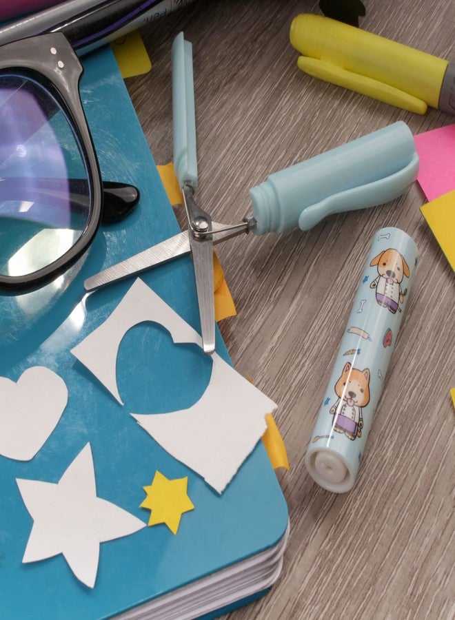 BambooMN JubileeYarn Mini Pen Portable Travel Safety Scissors - Chef Puppy - 1 Pair - Image 2