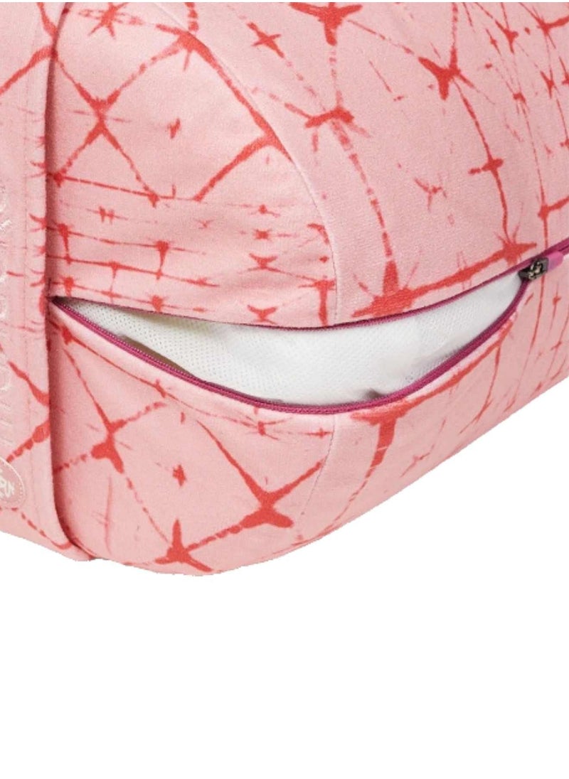 Manduka Enlight Round Bolster Star Dye Coral Standard  - Image 3