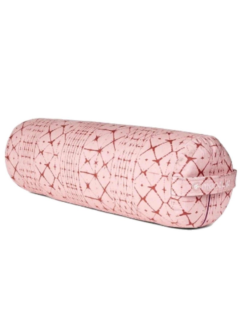 Manduka Enlight Round Bolster Star Dye Coral Standard  - Image 1