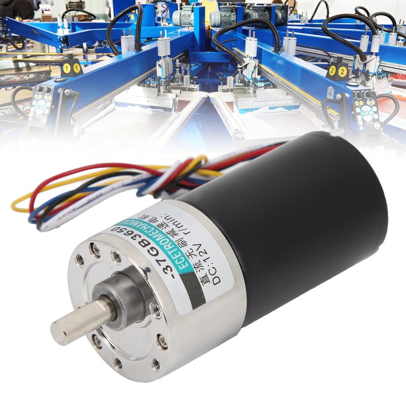 Metal Gear DC Brushless Motor 12V Speed Reducer With Bracket 500rpm For Measuring Instruments - Image 3