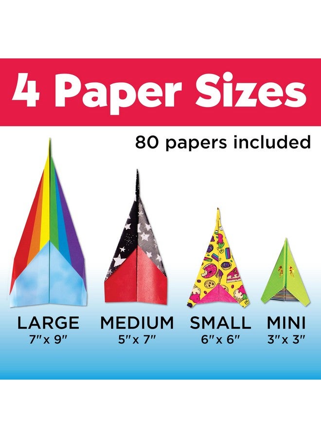 Creativity for Kids Stunt Squadron Fold & Launch Paper Airplanes: Create 80 Paper Airplanes, STEM Science Kit for Kids, Paper Airplane Craft Kit for Kids, Gifts and Toys for Boys Ages 6-8+ - Image 5