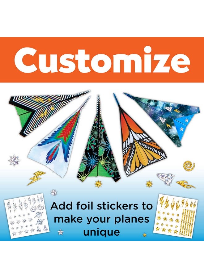 Creativity for Kids Stunt Squadron Fold & Launch Paper Airplanes: Create 80 Paper Airplanes, STEM Science Kit for Kids, Paper Airplane Craft Kit for Kids, Gifts and Toys for Boys Ages 6-8+ - Image 4