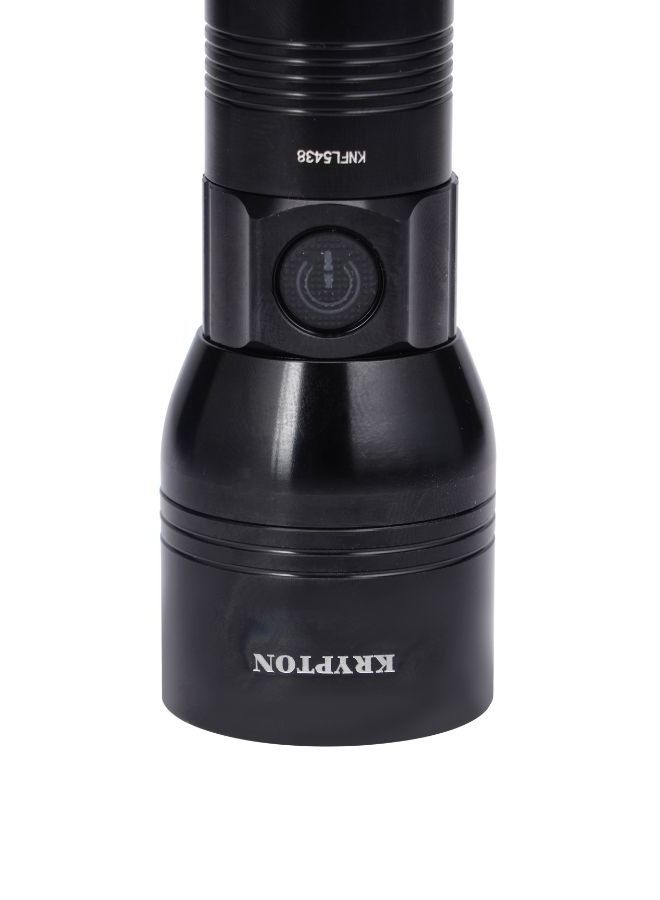 كريبتون مصباح يدوي LED قابل لإعادة الشحن أسود - Image 2