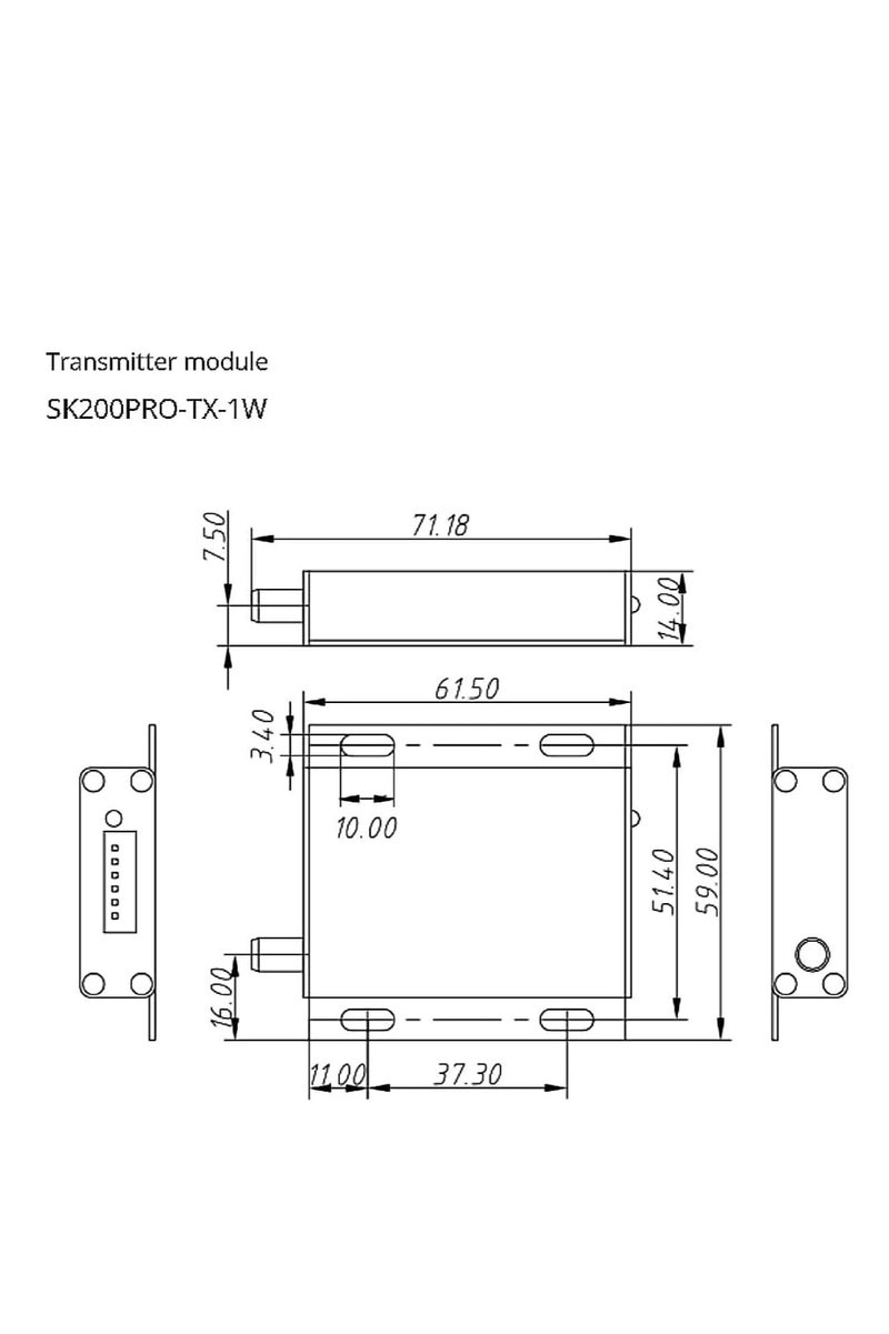 One Way Dry Contact Routing Relay Module SK200PRO 5~8km 1W LoRa Wireless RF Module X 1 Set  - Image 4