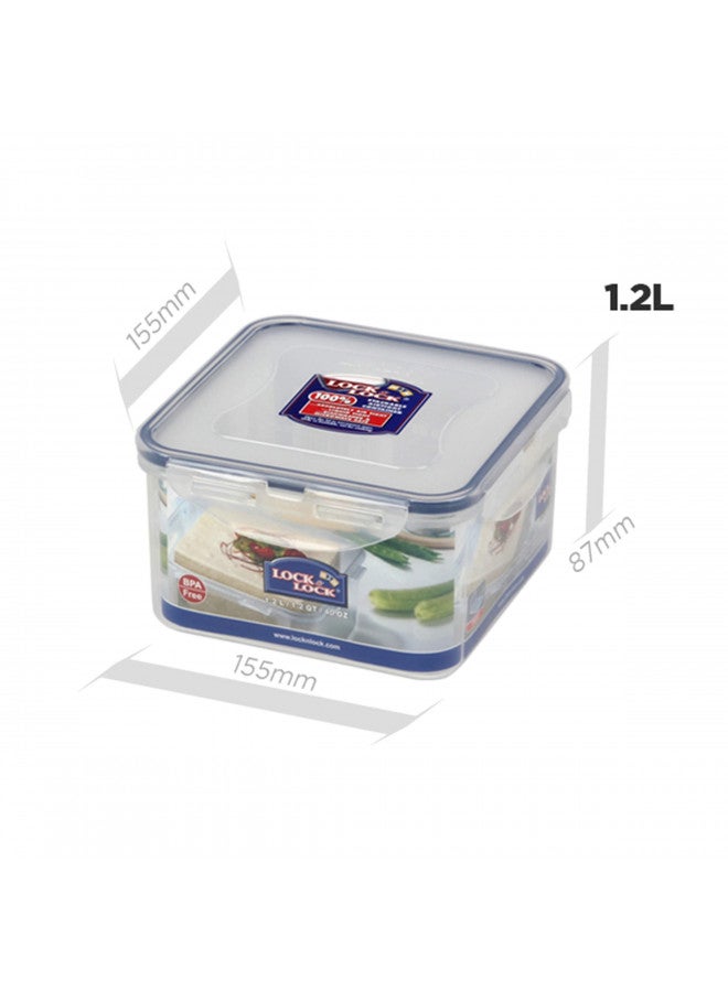 LOCK & LOCK Square Plastic Food Container with Special Tray for Tofu 40.58oz / 5.07cup - Image 4