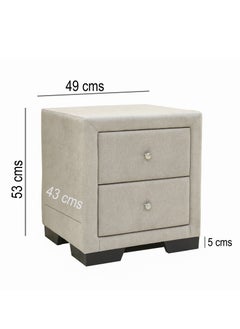 AFT AFT KING BED FRAME UPHOLSTERED WITH SIDE TABLE  - Image 4