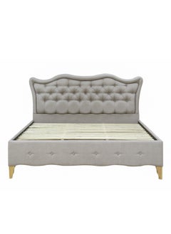 AFT AFT KING BED FRAME UPHOLSTERED WITH SIDE TABLE  - Image 5